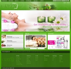 Thiết kế website cho Spa
