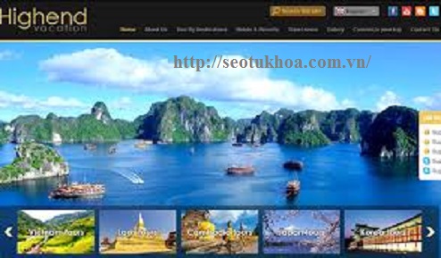 Thiết kế website về du lịch, SEo từ khóa, Quản trị website