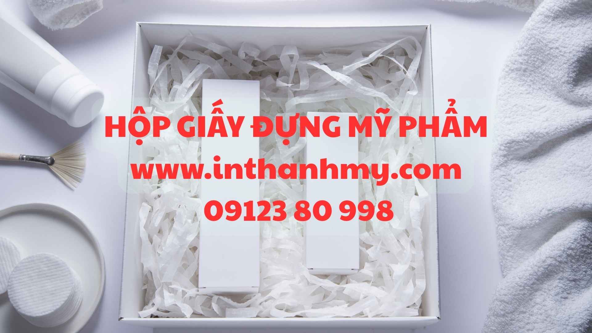 In ấn l&ecirc;n hộp đựng mỹ phẩm